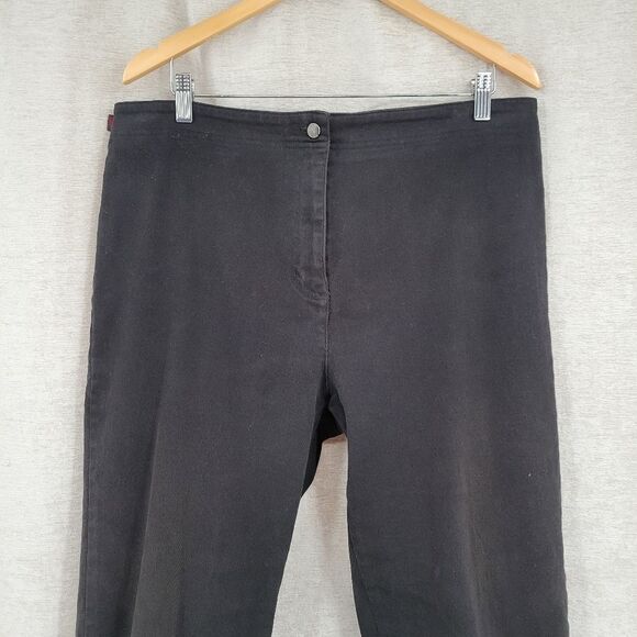 Lauren Ralph Lauren Black Bare Back Straight Leg Jeans 90s Y2K Plus Size 16 - Picture 3 of 13